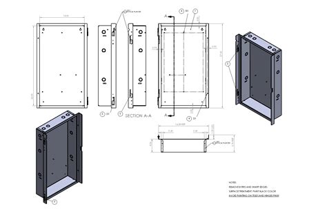 sheet metal layout drawings